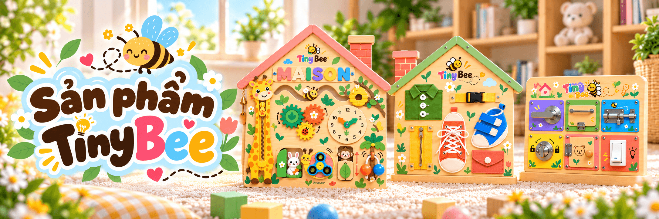 Bộ sưu tập đồ chơi giáo dục Tiny Bee