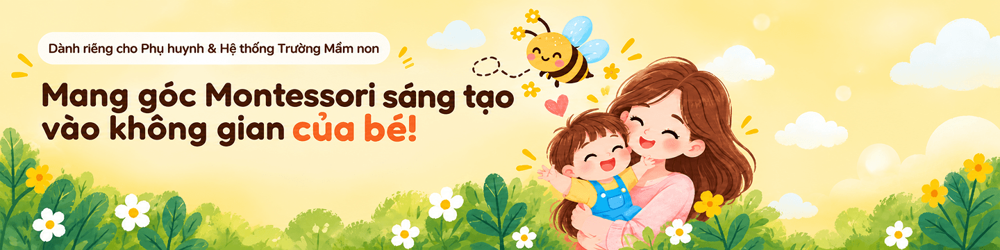 Mang góc Montessori sáng tạo vào không gian của bé